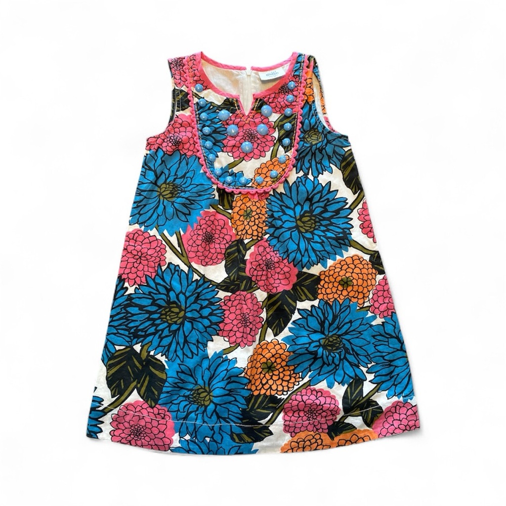 Mini Boden Floral Dress Size 7-8 Y